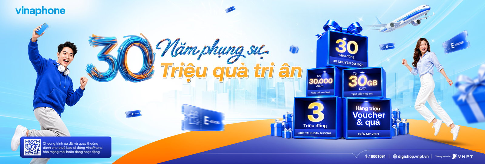 30 năm VinaPhone - Triệu quà tri ân